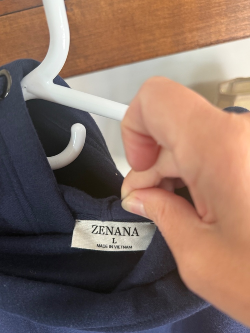 Zenana Hoodie - Navy Blue - Picture 4 of 4